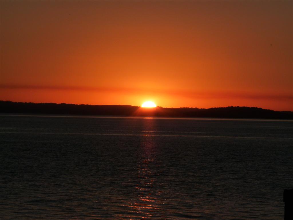 Chile: Sunset over Lake Ranco