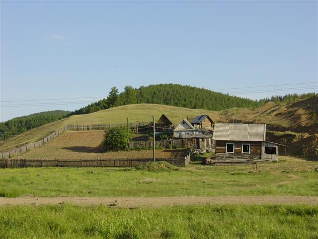 Russia: Typical Siberian Farm House
