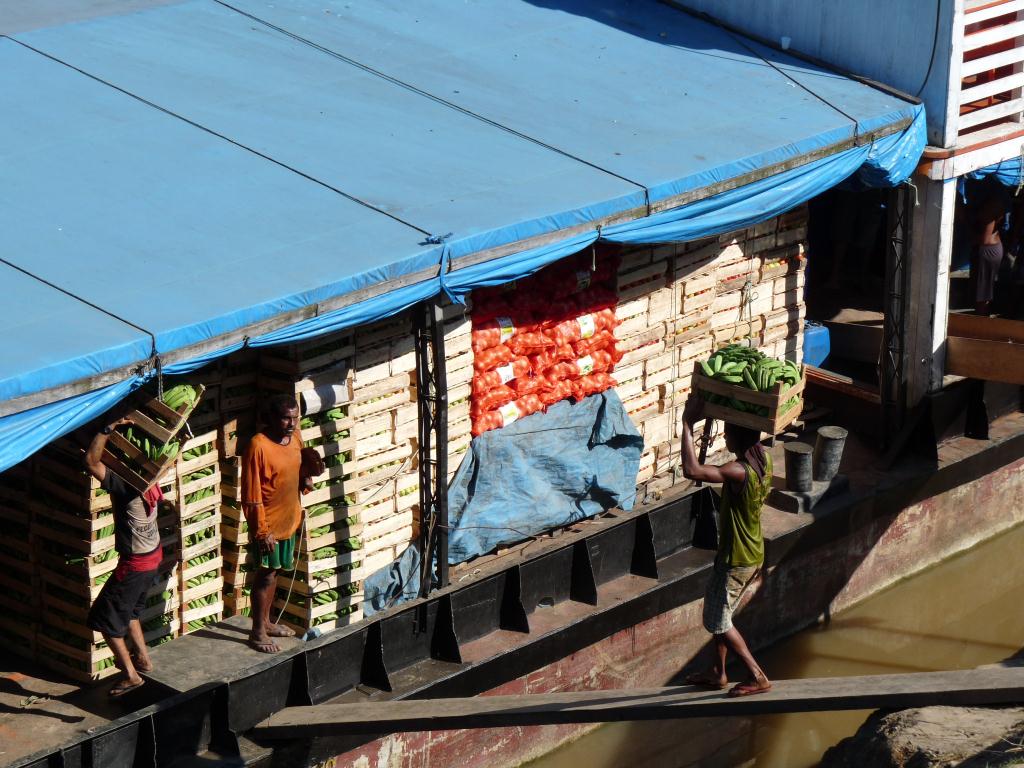 Brazil: Loading Barge at Porto Velho