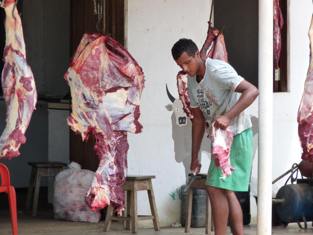 Brazil: Buying meat at the butchers
