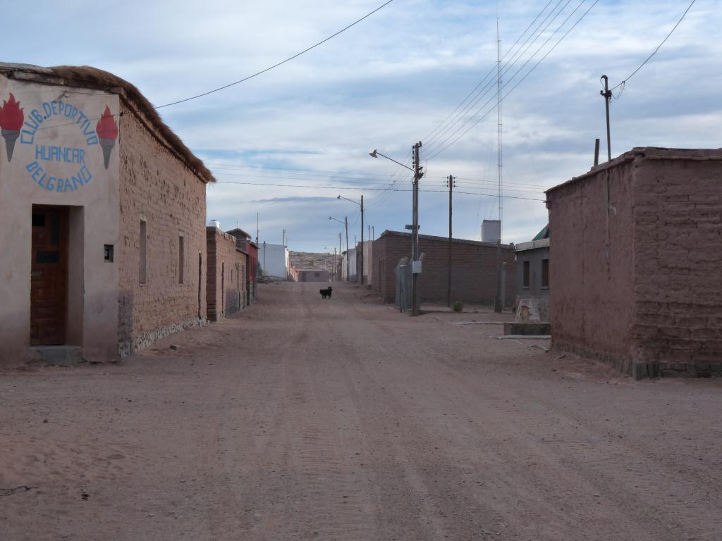 Argentina: Main street of Sey, Ruta 40