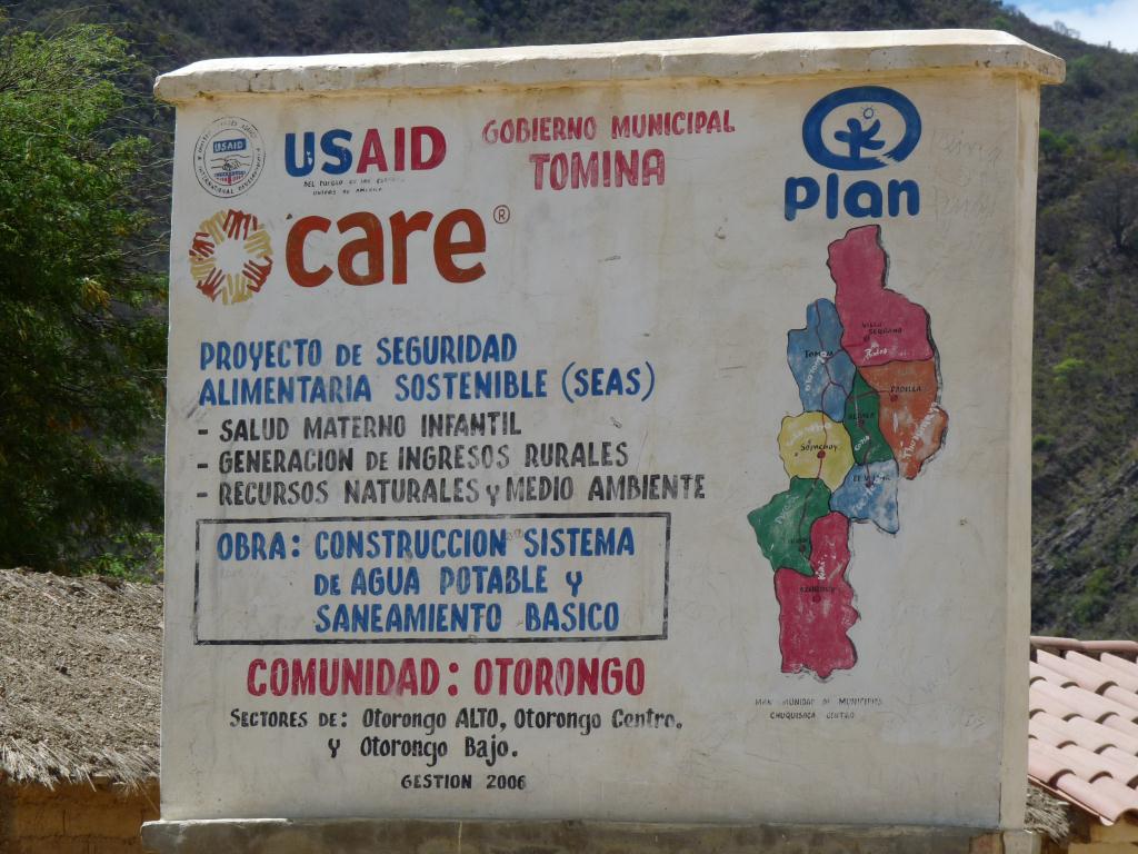 Bolivia: US Aid money being spent in Bolivia