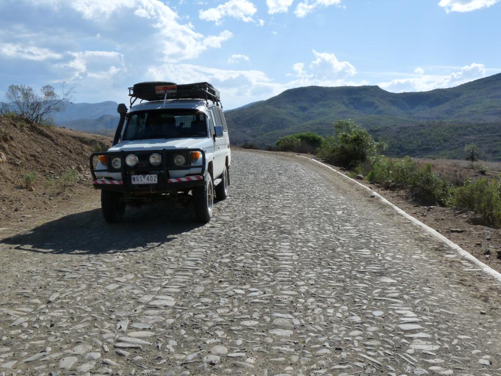 Bolivia: Cobble Stone road around Padilla