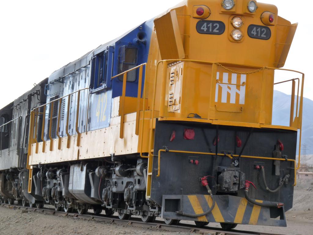 Chile: mining train, en route Paso de San Francisco border