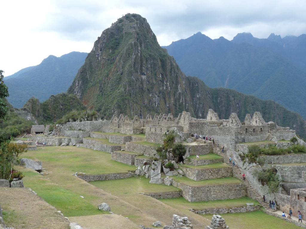 Peru: Looking at Waynapicchu from Machu Picchu