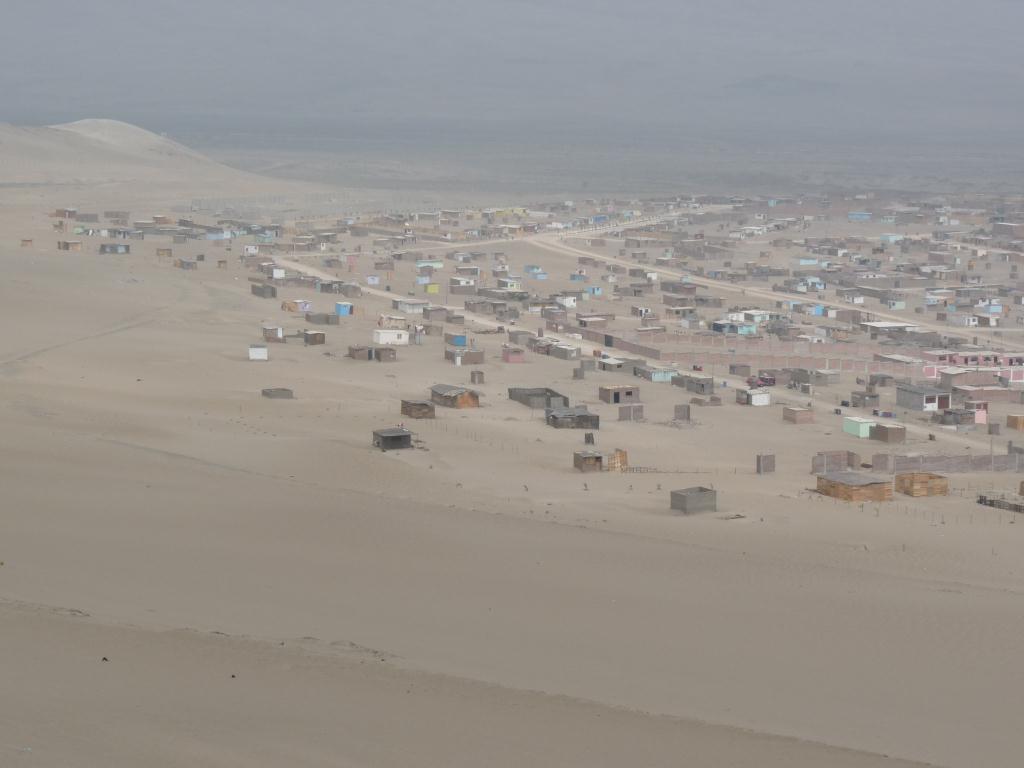 Peru: Desert town on the Panamerican Highway, just north of Lima