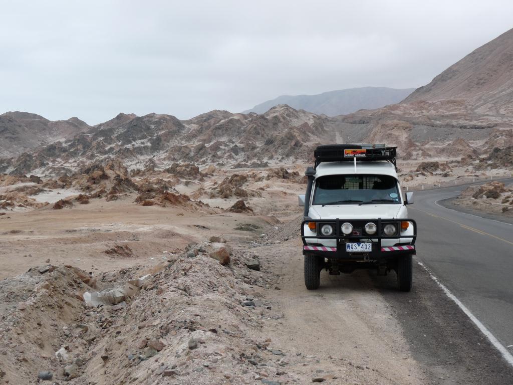 Peru: Panamerican Highway which follows the Pacific Coastline