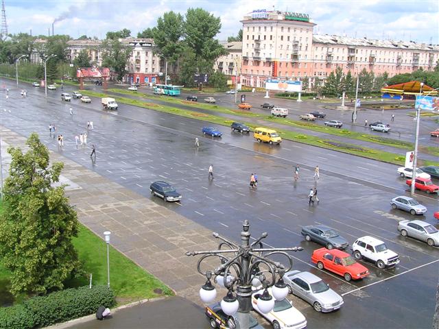 Russia: Barnaul Square