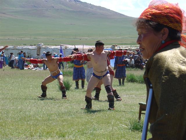Mongolia: Naadam Wrestlers