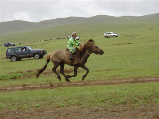 Mongolia: Practice Naadam Horse Race
